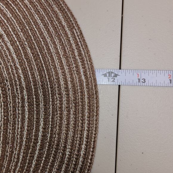 Straw Hat Visor Wallabe Womens One Size Brown Green Lightweight Foldable Travel - Picture 7 of 8